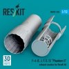 RESKIT RSU72-0296 F-4 (E, J, F, G, S) Phantom II exhaust nozzles for Revell kit (3D Printed) 1/72
